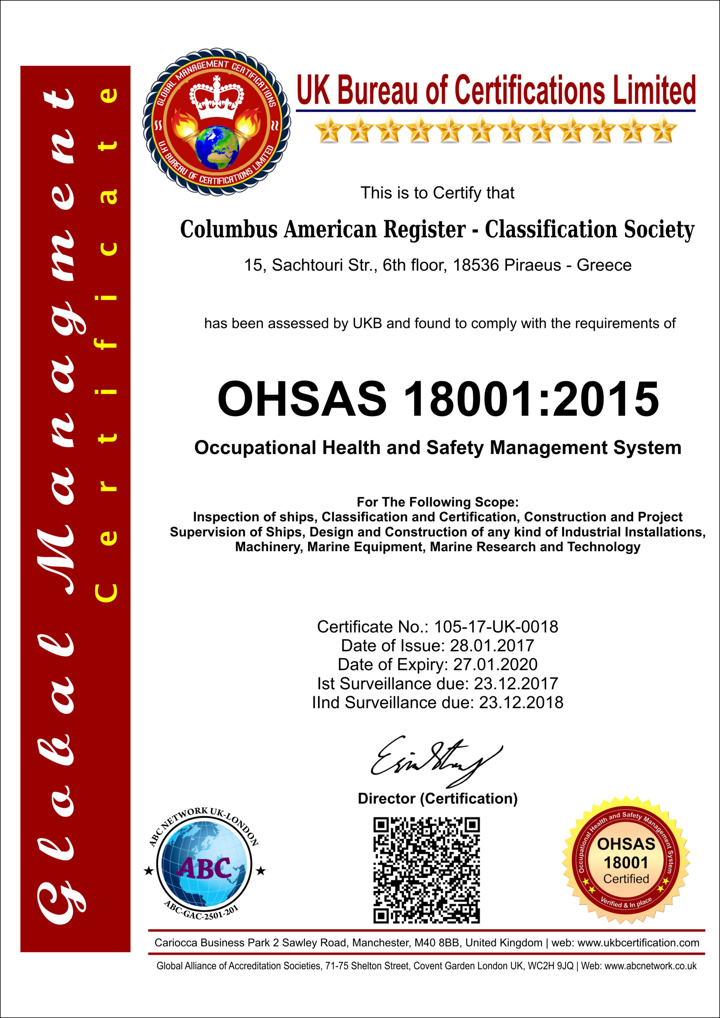 ISO 18001 2015 OHSAS